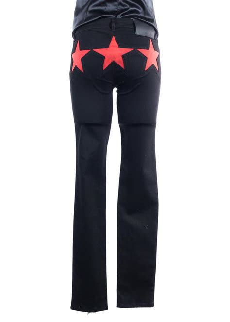 givenchy red star jeans|givenchy pants for women.